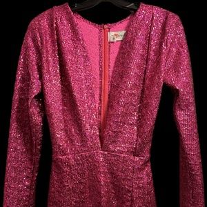 Pink Sequin Dress